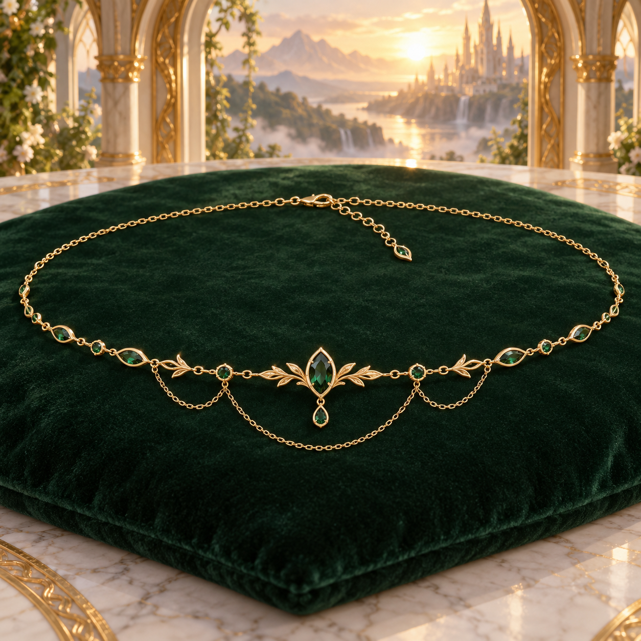 AI-generated Golden Horizon Waist Chain concept
